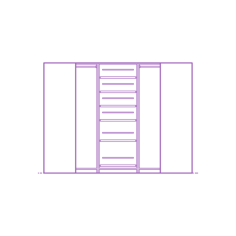 Fixtures Closet Storage Ikea Pax Corner Wardrobe 63X107 Sticker Outline Svg File, Free Vectors File
